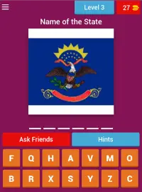 USA States and Flags Quiz Screen Shot 10