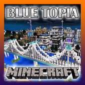 Blue Topia mapa para MCPE Creation jogo