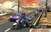 Коп-байк Полиция гнаться Шоссе мотоцикл трюком 3D Screen Shot 6