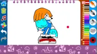 coloring hedgehog soni 2 Screen Shot 1