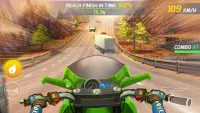 Мотоциклист Moto Highway Rider Screen Shot 0