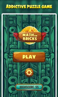 Math sur les briques: Nombre jeu de puzzle # 1 Screen Shot 0