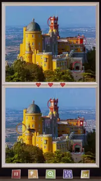 Игра найди отличия: дворцы и замки - ищи 5 отличий Screen Shot 1