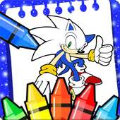 coloring Sonic