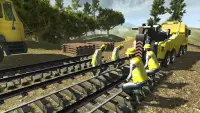 قطار البناء كرين محاكي 17 وباني 3D Screen Shot 7
