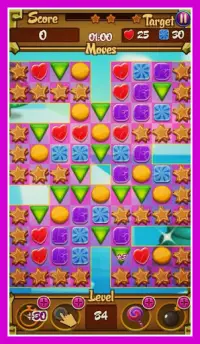 Jelly Сandy Match 3 Free Game Screen Shot 1