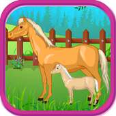 Horse cô gái sinh trò chơi