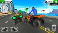 ATV City Traffic Racing Games 2019 Screen Shot 6