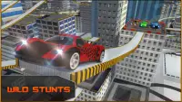 Extreme Dächer Auto Stunts Screen Shot 0