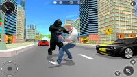 Gorilla City Simulator - Rope Hero Gorilla Game Screen Shot 1