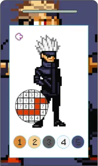 Jujutsu Kaisen Pixel Art Games Screen Shot 1