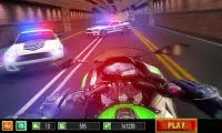 मोटरसाइकिल भागने पुलिस का पीछा Screen Shot 0