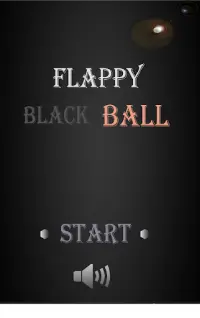 flappy black ball Screen Shot 0