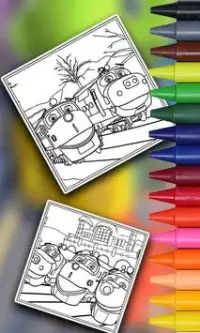Super Chugginer Coloring Book Art Screen Shot 2