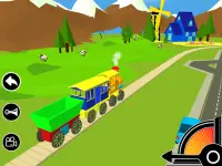 3D Jogo de trem de brinquedo Screen Shot 13