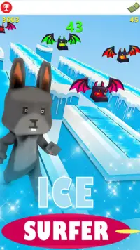 Sky Ice Surfer Adventure: Impossible Track Runner Screen Shot 8