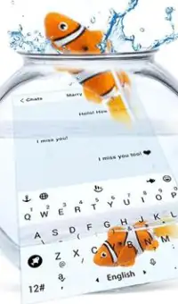 Animated Cute Fish Keyboard Theme Screen Shot 2