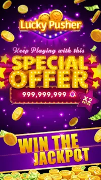 Lucky Cash Pusher Coin Games Screen Shot 2