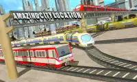 Ciudad de conducción de trenes 2018: Simulador de Screen Shot 0