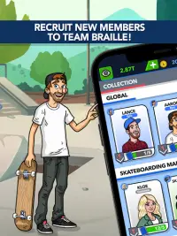Braille Skateboarding Origins: Idle Skate Game Screen Shot 5