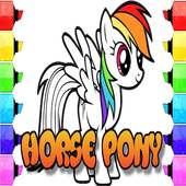 Coloring Horse Pony Book