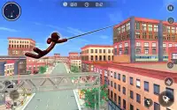 Gangstar Crime City - Spider Stickman Rope Hero Screen Shot 4