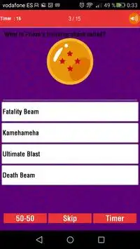 Trivia Quiz Pro: Dragon Ball Z Screen Shot 1
