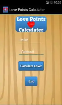 LOVE POINTS Calculator Screen Shot 0