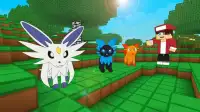 Pixelmon Girl Craft:Building Block Battle catch GO Screen Shot 4