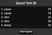 Speed Test Qt Screen Shot 1