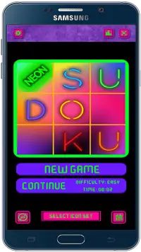 Neon Sudoku Screen Shot 0