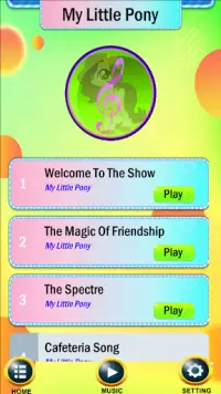 My Little Pony Piano Song Screen Shot 0