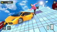 स्मैश कार खेलों इम्पॉसिबल पटरियों कार स्टंट रेसिंग Screen Shot 1