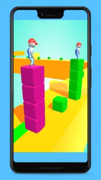 Perfect Cube Surfer - Stacking Tower Run Screen Shot 1