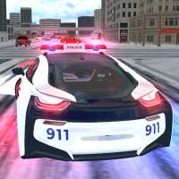 American i8 Police Car Game 3D