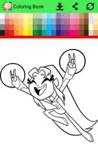 Coloring Pages for Titans Go Screen Shot 3
