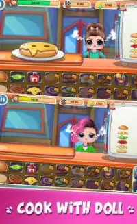 Princess Dolls  Surprise - Burger Cooking Screen Shot 0