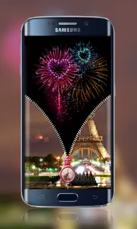 Paris Zipper Bloqueio de ecrã Screen Shot 3