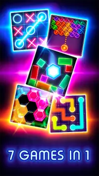 Tic Tac Toe Glow: 2 Players Screen Shot 2