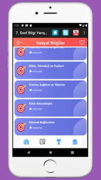 7. Sınıf Tüm Dersler Test Çöz Screen Shot 3