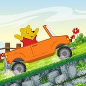 Winie Bear Adventure Hill Racing The Pooh Car