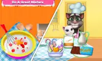 Talking Cat Cooking Ice Cream Screen Shot 0