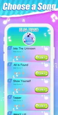 Piano Tiles Elsa Game - Let It Screen Shot 0