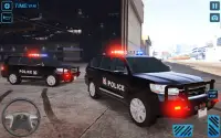 police car driving prado game Screen Shot 0