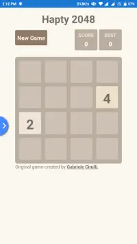 Hapty 2048 Screen Shot 1