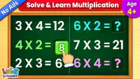 Kids Multiplication Math Games Screen Shot 0
