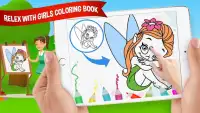 Fashion Girls coloring book - Fashion Coloring Screen Shot 2