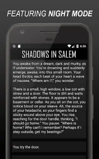 Shadows In Salem: A Text-Based Choices RPG Screen Shot 3