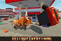 Wild Bull City Attack: Bull Simulator Games Screen Shot 1