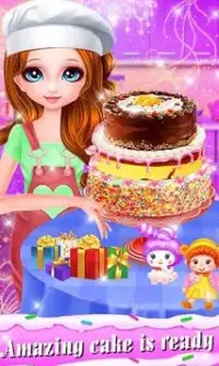 Cake Maker! Jogo de cozinhar bolo real! Screen Shot 0